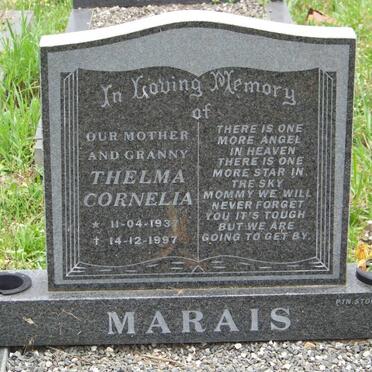 MARAIS Thelma Cornelia 1937-1997