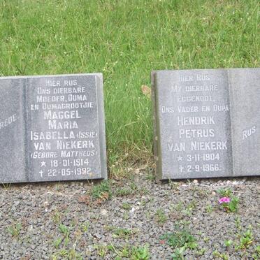 NIEKERK Hendrik Petrus, van 1904-1966 &amp; Maggel Maria Isabella MATTHEUS 1914-1992