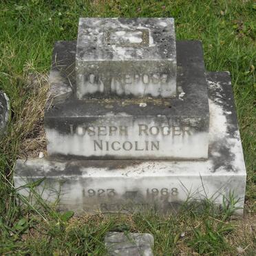NICOLIN Joseph Roger 1923-1968