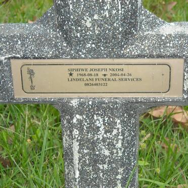 NKOSI Siphiwe Joseph 1968-2004