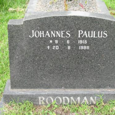 ROODMAN Johannes Paulus 1915-1988