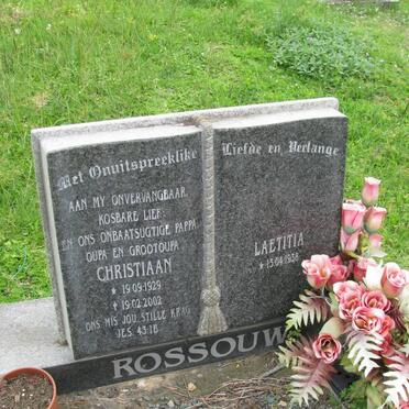ROSSOUW Christiaan 1929-2002 &amp; Laetitia 1938-