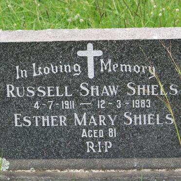 SHIELS Russell Shaw 1911-1983 &amp; Esther Mary