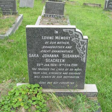 SEAGREEN Sara Johanna Susanna 1924-2001