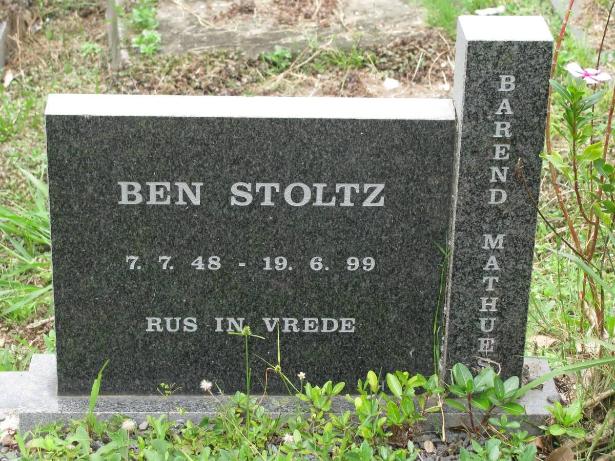 STOLTZ Barend Mathues 1948-1999