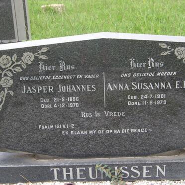 THEUNISSEN Jasper Johannes 1896-1970 &amp; Anna Susanna E.P. 1901-1979