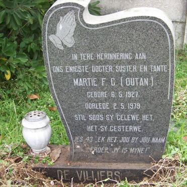 VILLIERS Martie F.C., de 1927-1979
