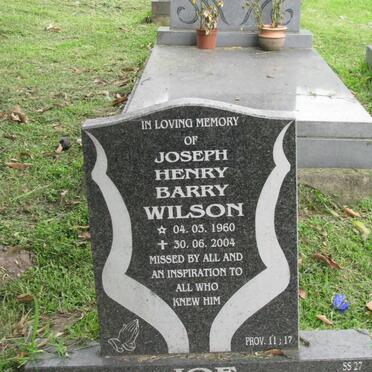 WILSON Joseph Henry Barry 1960-2004
