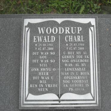 WOODRUP Ewald 1981-2000 :: WOODRUP Charl 1984-2000