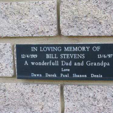 STEVENS Bill 1919-1997