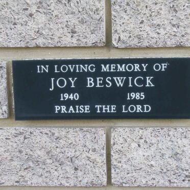 BESWICK Joy 1940-1985