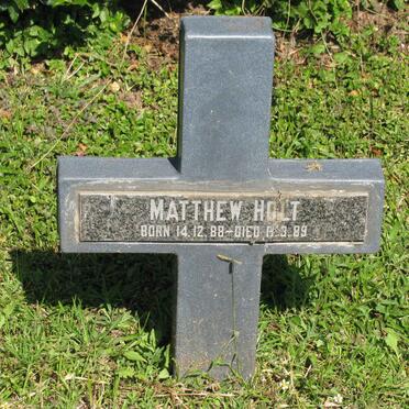 HOLT Mathew 1988-1989