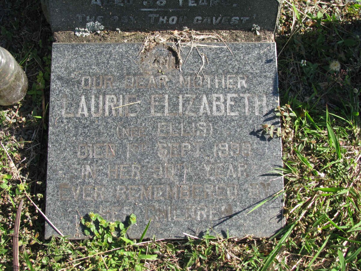 BLACK Alexander Johnston -1939 &amp; Laurie Elizabeth ELLIS -1999