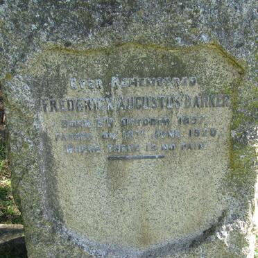 BARKER Frederick A. 1857-1920