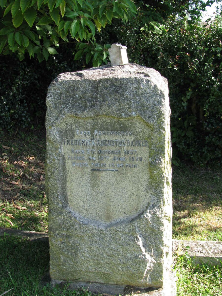 BARKER Frederick Augustus 1857-1920