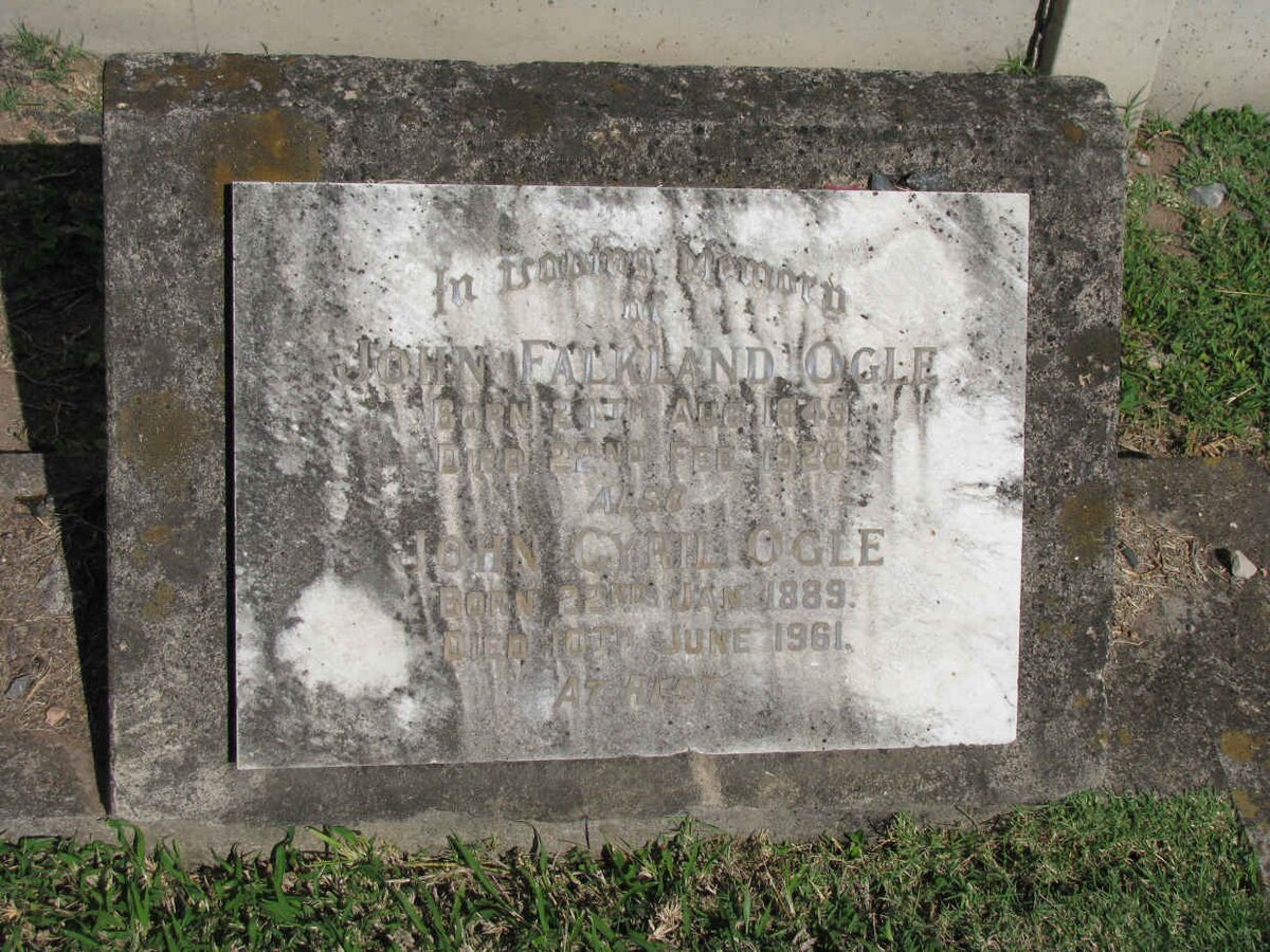 OGLE John Falkland 1849-1928 :: OGLE John Cyril OGLE 1889-1961