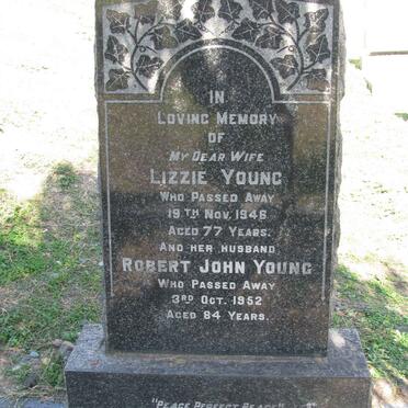 YOUNG Robert John -1952 &amp; Lizzie -1946