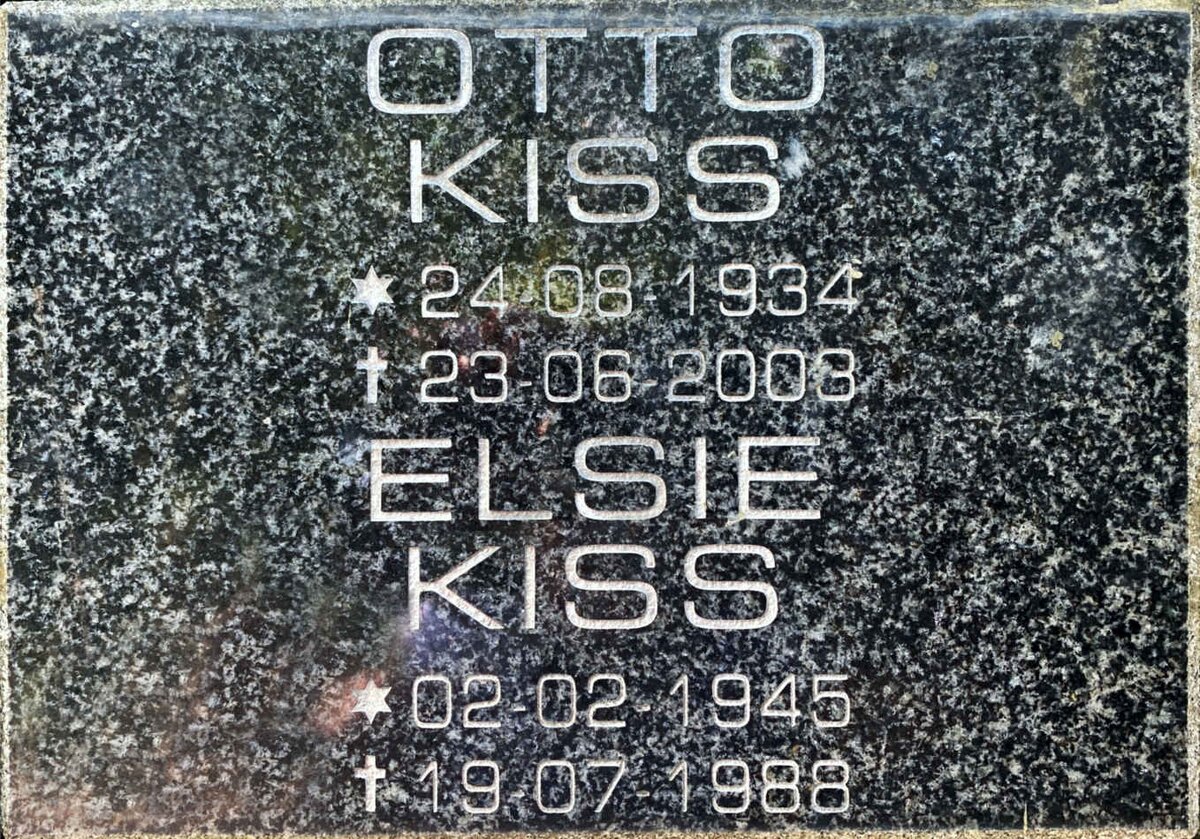 KISS Otto 1934-2003 &amp; Elsie 1945-1988