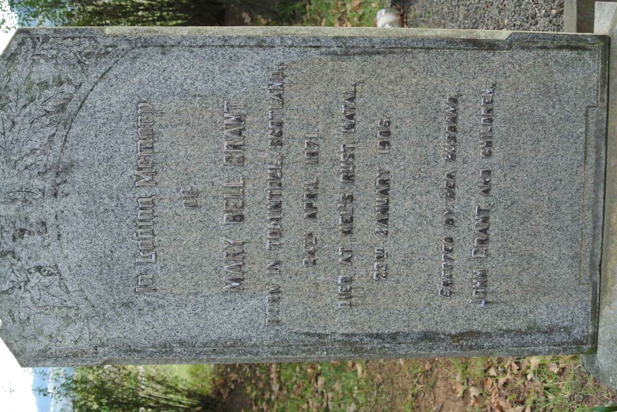 GRANT Mary Bell 1871-1906