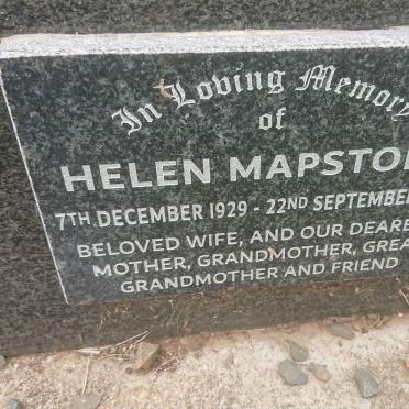 MAPSTONE Arthur William 1928-1979 &amp; Helen 1929-2016 