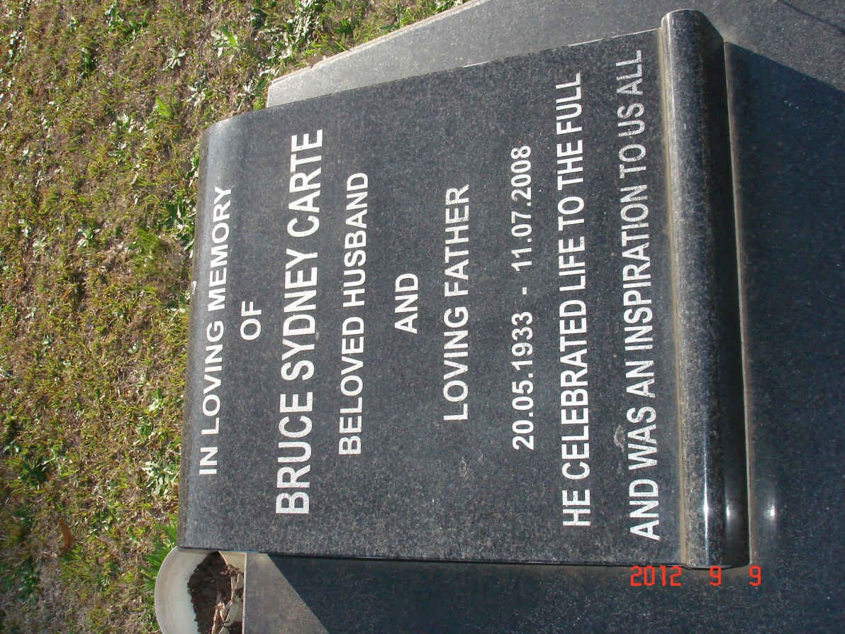 CARTE Bruce Sydney 1933-2008