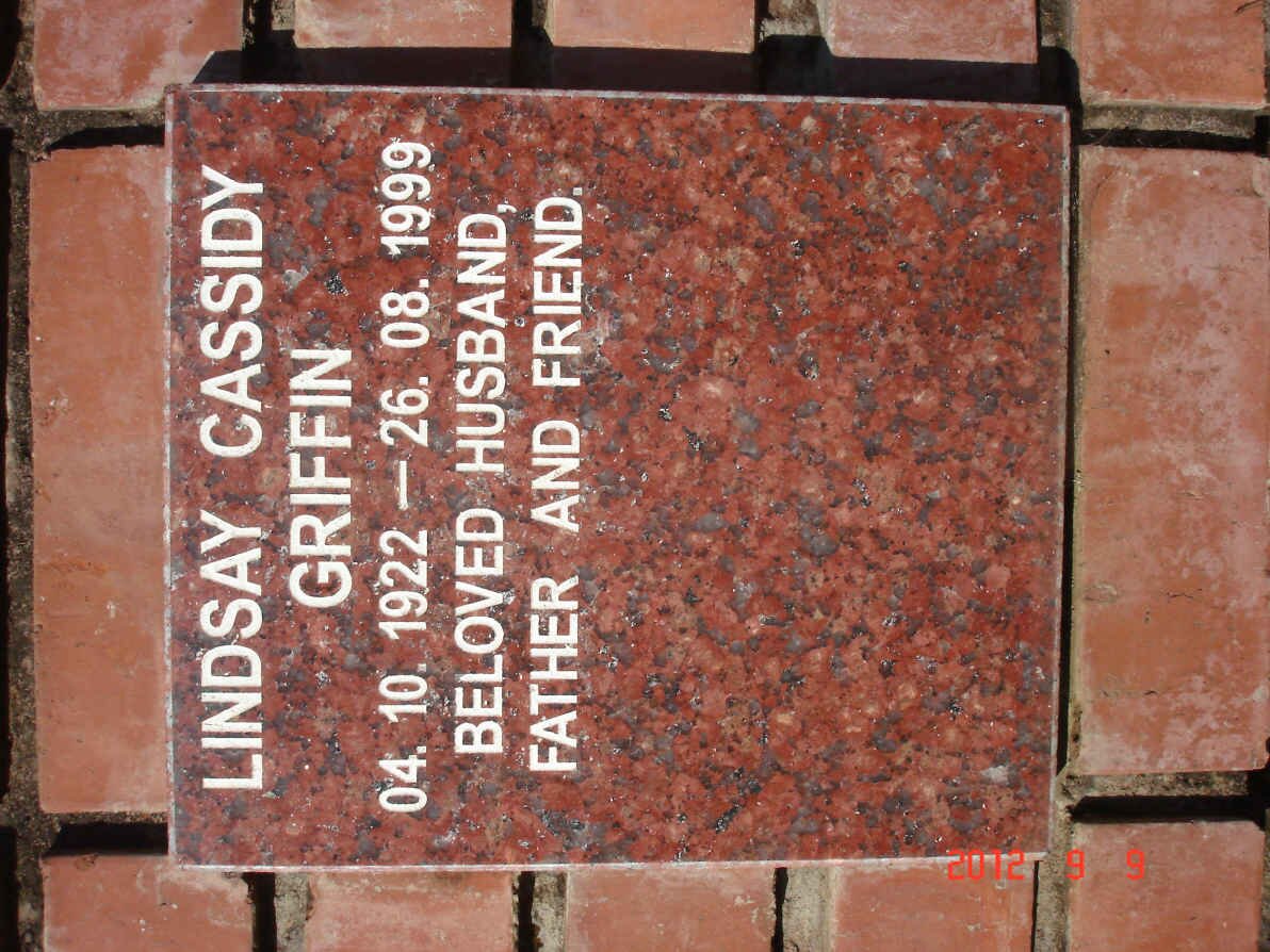 GRIFFIN Lindsay Cassidy 1922-1999