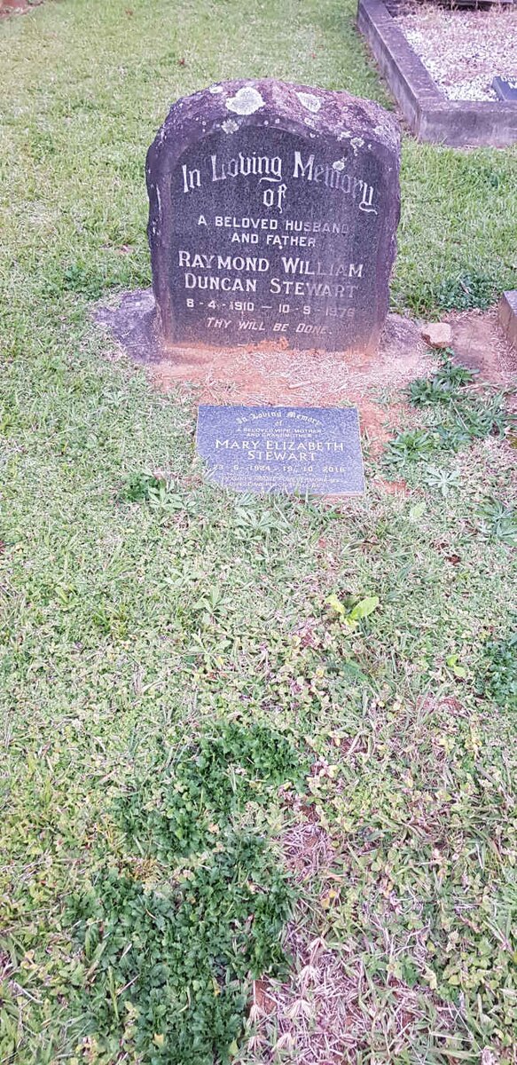 STEWART Raymond William Duncan 1910-1976 &amp; Mary Elizabeth 1924-2016