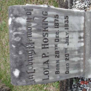 HOSKING Lola P. 1875-1935