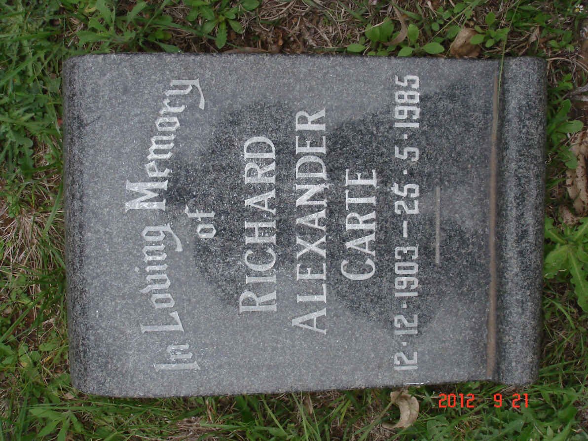 CARTE Richard Alexander 1903-1985