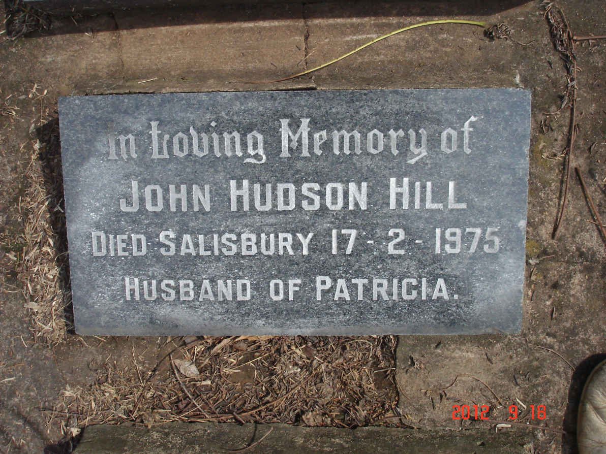 HILL John Hudson -1975