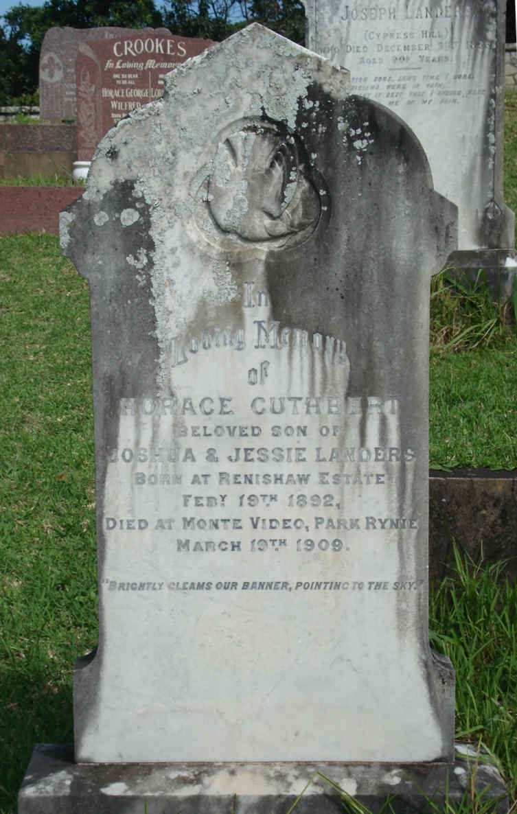 LANDERS Horace Cuthbert 1892-1909