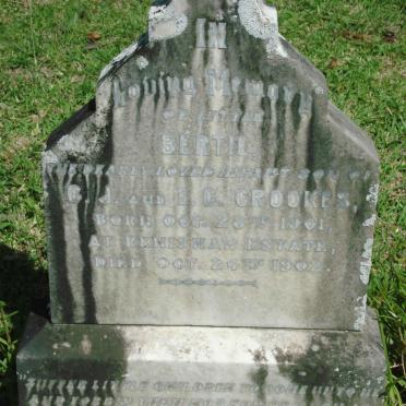 CROOKES Bertie 1901-1902