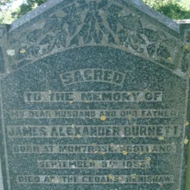 BURNETT James Alexander 1853-1917