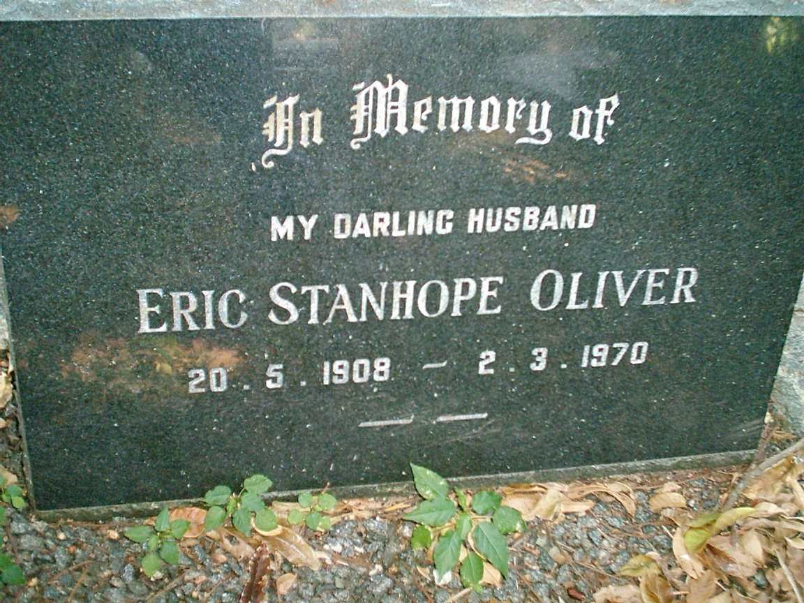 OLIVER Eric Stanhope 1908-1970