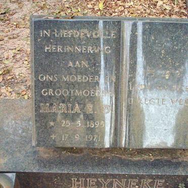 HEYNEKE Maria E.D. 1895-1971