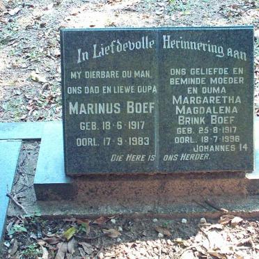 BOEF Marinus 1917-1983 &amp; Margaretha Magdalena BRINK 1917-1996