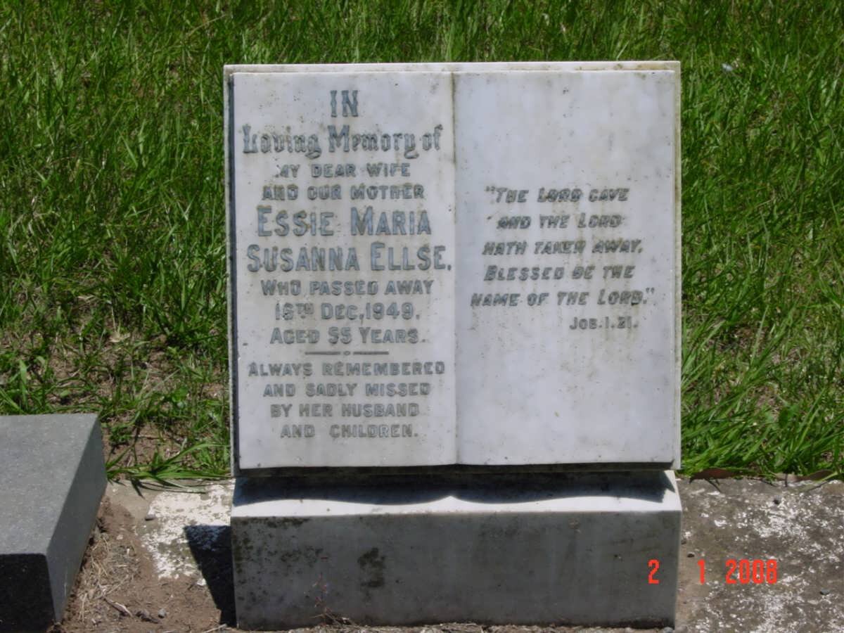 ELLSE Essie Maria Susanna  -1949 