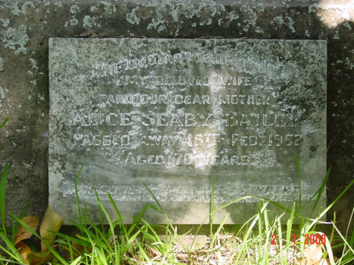 BAILES Alice Seaby  -1952 