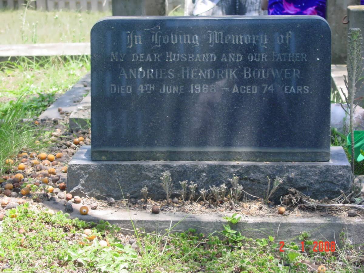 BOUWER Andries Hendrik  -1966 