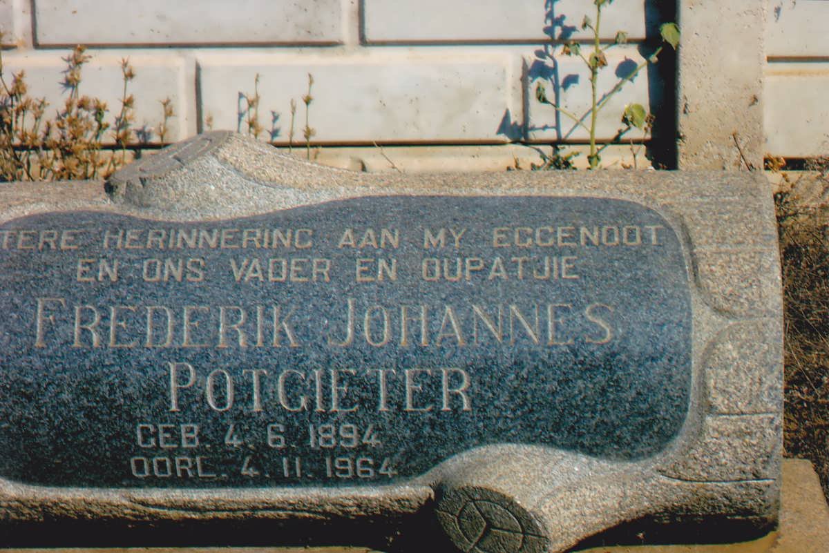 POTGIETER Frederik Johannes 1894-1964