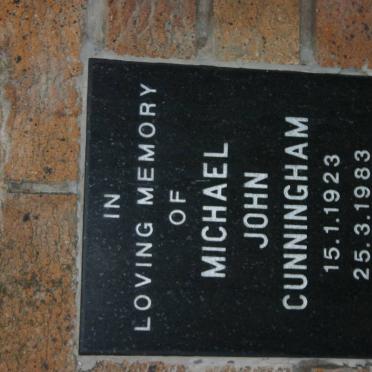 CUNNINGHAM Michael John 1923-1983