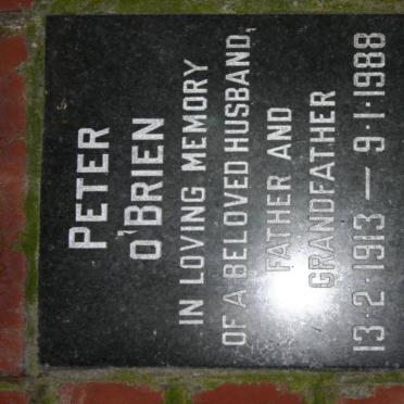 O'BRIEN Peter 1913-1988