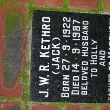 KETHRO J.W.R. 1922-1987