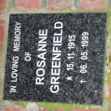 GREENFIELD Rosanne 1915-1999