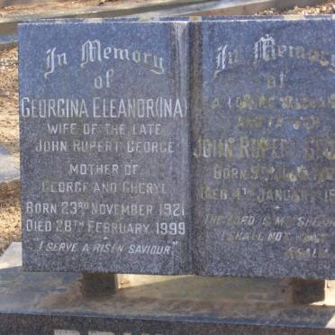 GEORGE John Rubert 1921 - 1980 &amp; Georgina Eleanor 1921 - 1999