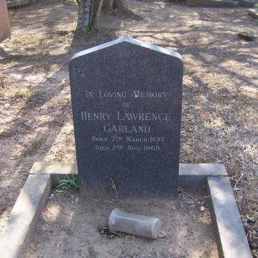 GARLAND Henry Lawrence 1897-1968