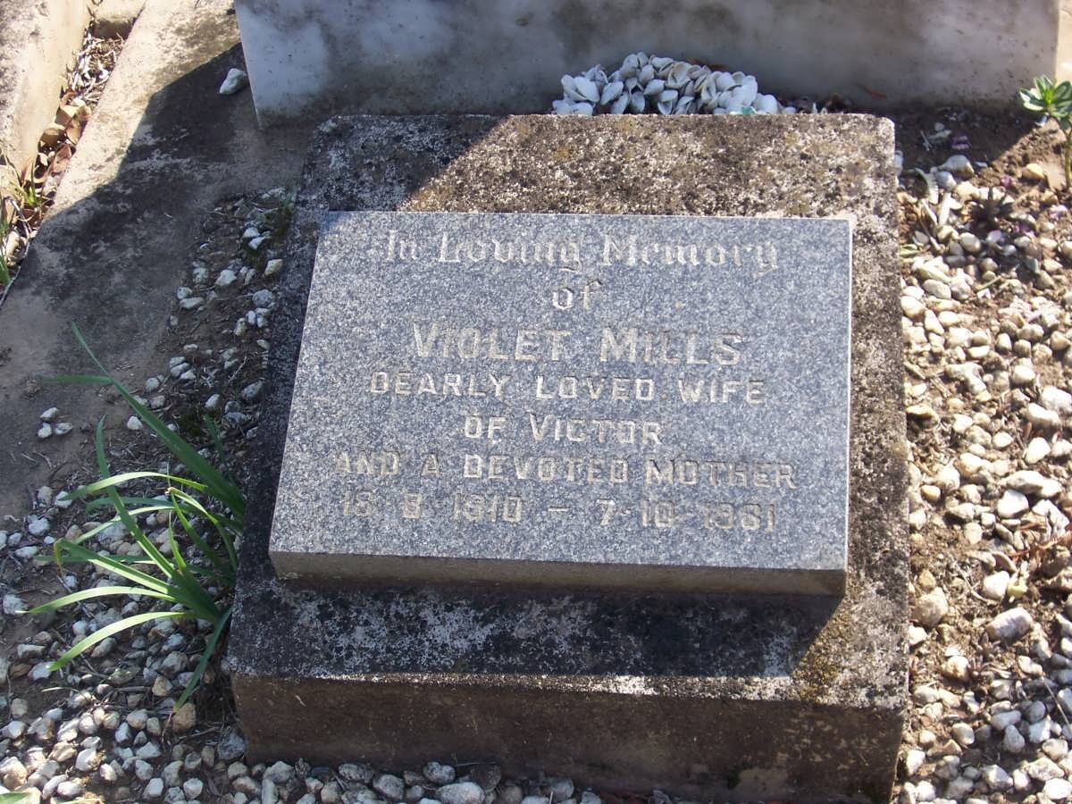 MILLS Violet 1910-1981