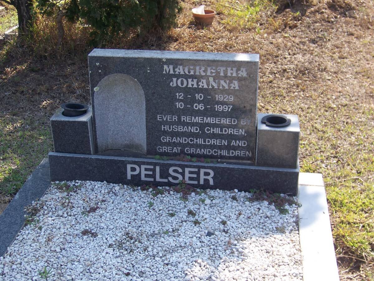 PELSER Magretha Johanna 1929-1997