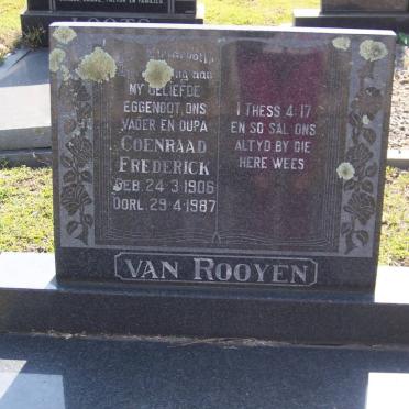 ROOYEN Coenraad Frederick, van 1906-1987