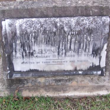 TOWNSEND William Thomas -1985 &amp; TOWNSEND Sarah Elvina -1936